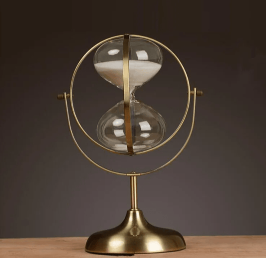 Brass Vintage Hourglass Sand Timer | - Elegant Households KE