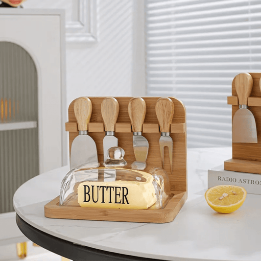 Butter Tray Set with Built - in Knives | - Elegant Households KE