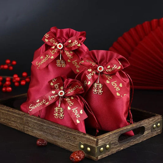Christmas velvet candy / Gift Drawstring . | - Elegant Households KE