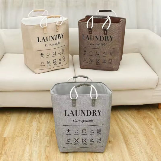 Collapsible large hamper laundry basket | - Elegant Households KE