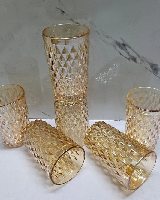 Colored Heavy Gauge Thick Glass | - Elegant Households KE