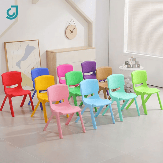 Colorful Kindergarten Plastic Chairs – Safe, Durable & Comfortable for Kids | - Elegant Households KE