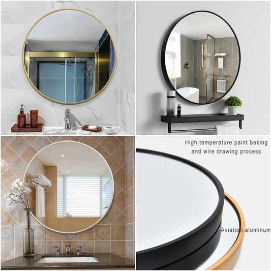 Contemporary Round Mirror | - Elegant Households KE