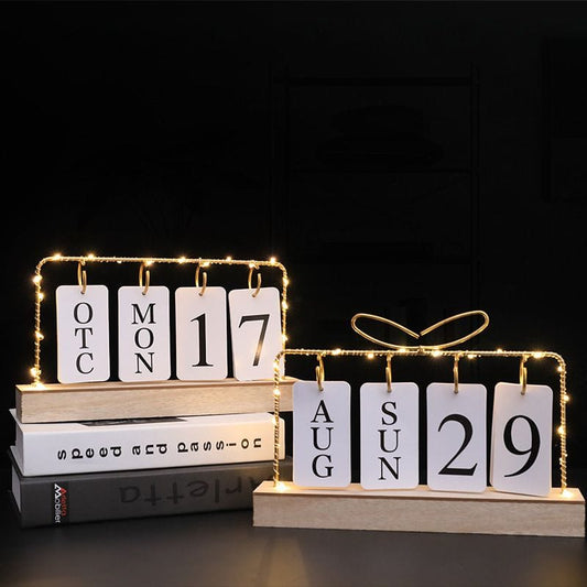 Desktop Calendar With Light | - Elegant Households KE