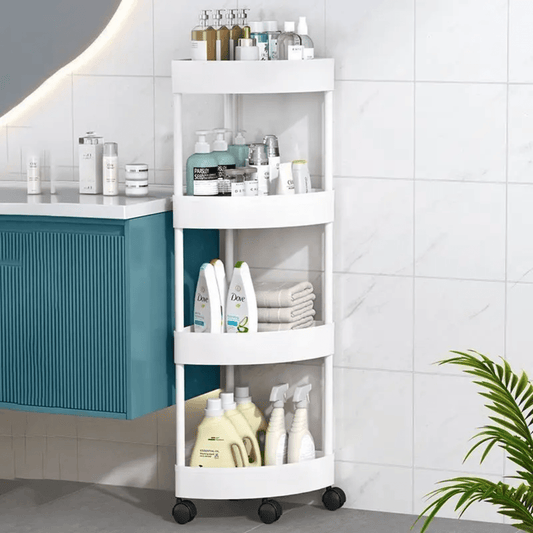 Detachable 4 - Layer Corner Storage Trolley Rack | - Elegant Households KE