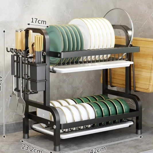 Dish Rack with Cutlery Holder | - Elegant Households KE