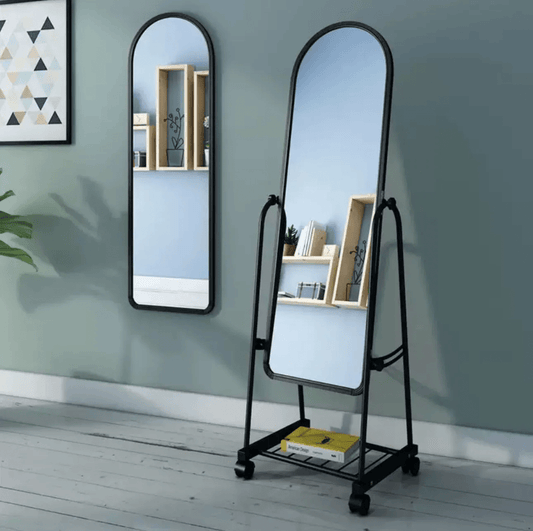 Dressing mirror with wheels | - Elegant Households KE