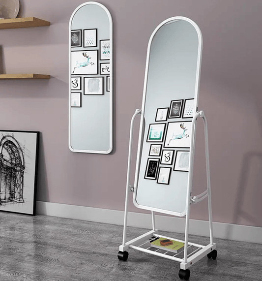 Dressing mirror with wheels | - Elegant Households KE
