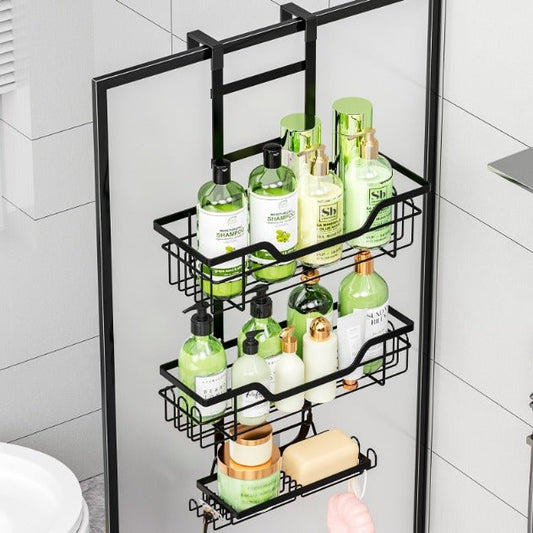 Drill - Free Bathroom Shelf Over Door | - Elegant Households KE