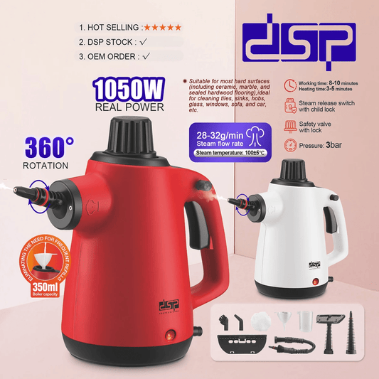 DSP 1050W Handheld Steam Cleaner High Pressure Multi - Purpose | - Elegant Households KE