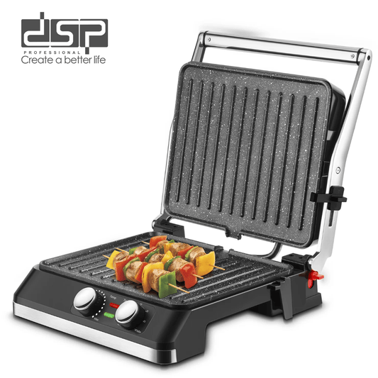 DSP 2200W Electric Grill – Non-Stick Contact Grill with Thermostat