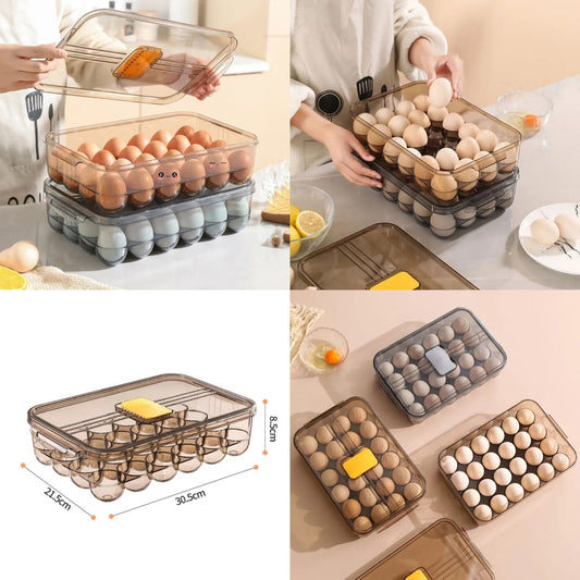 Egg Storage Box Egg Holder for Refrigerator | - Elegant Households KE