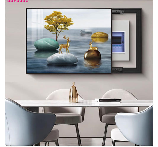 Electric Meter Box Decorative Wall Art Cover | - Elegant Households KE