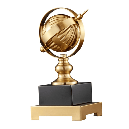 Elegant Golden Decorative Globe on Stand – Luxury Home & Office Décor | - Elegant Households KE