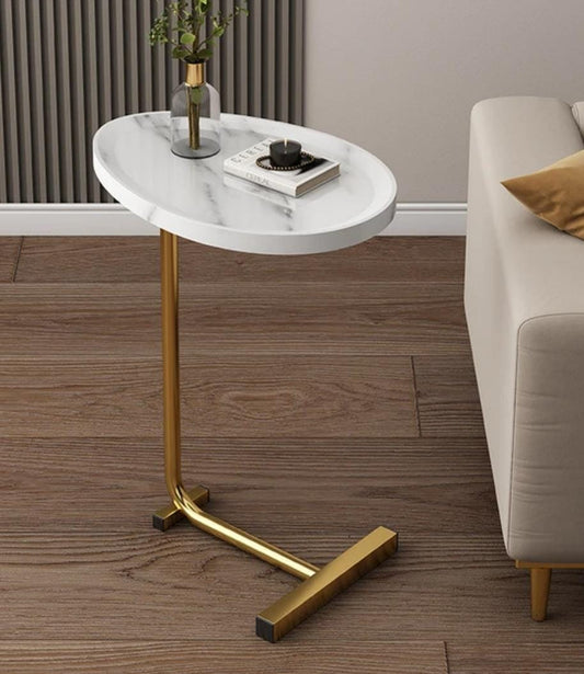 Exquisite Oval Side Table – High - Quality Modern Home Furniture | - Elegant Households KE