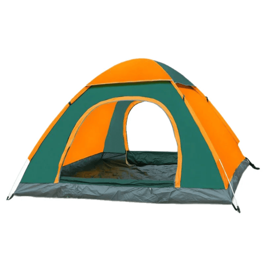 Foldable Camping Tent 3–4 People with Mat Pillow Light | - Elegant Households KE