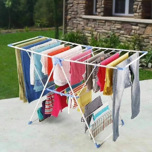 Foldable Portable Clothes Drying Rack (Plastic) | - Elegant Households KE