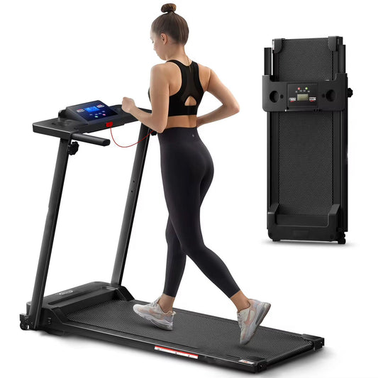 Foldable Walking Pad Treadmill with Bluetooth | Home Fitness | - Elegant Households KE