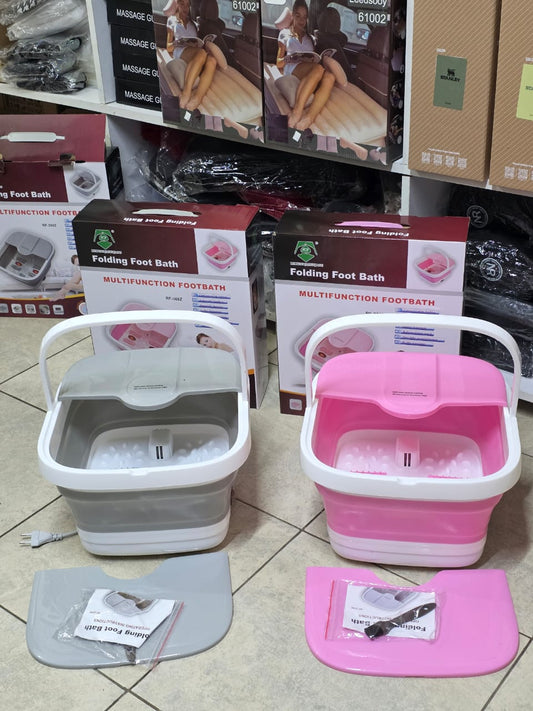 Folding Electric Foot Bath Massager for Home Spa Use | - Elegant Households KE