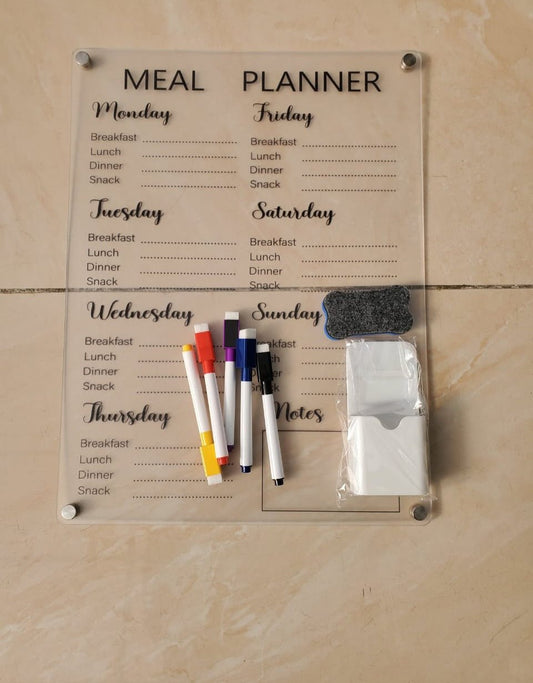 Fridge Magnetic Meal Planner | - Elegant Households KE