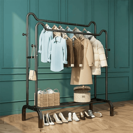 GARMENT RACK FLOOR STANDING CLOTHES RACK/ HANGER | - Elegant Households KE