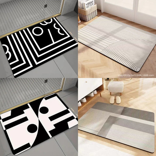 Geometric pattern door/bath mat | - Elegant Households KE
