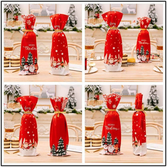 Gift / Wine bottle cover/ Christmas Gift bag | - Elegant Households KE