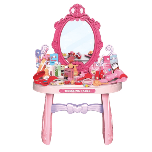 Mirror Dressing Table Price in Kenya – Girls Makeup Dressing Table Set with Mirror and Accessories