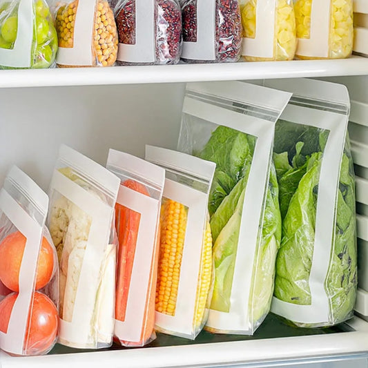 High Quality Food Grade Reusable Ziplock Bags – Multi Size Set | - Elegant Households KE