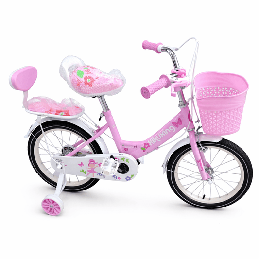 Kids Bike Size 16 – Children’s Bicycle with Training Wheels and Basket | - Elegant Households KE