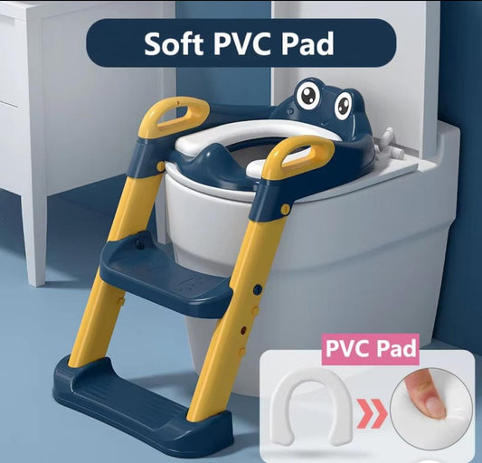 KIDS TRAINING TOILET SEAT TRAINER WITH PVC CUSHION/SOFT PAD | - Elegant Households KE