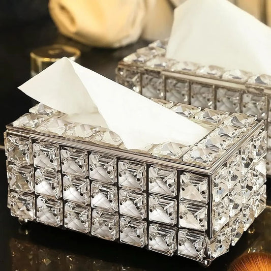 Luxurious Crystal Serviette Box | - Elegant Households KE