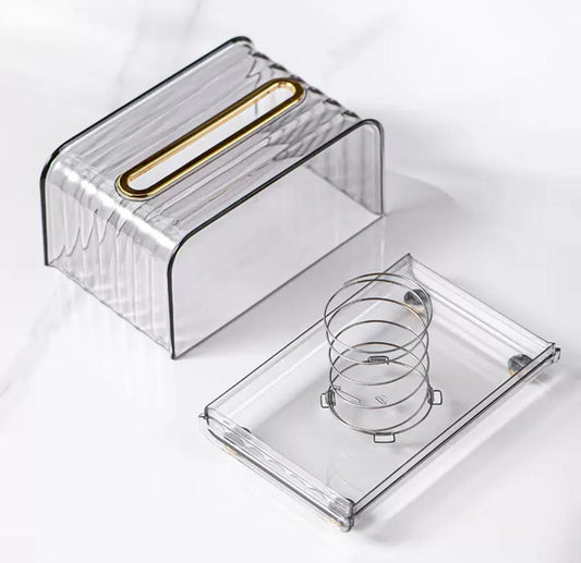 Luxury Clear Serviette Holder | Elegant Tissue Dispenser | - Elegant Households KE
