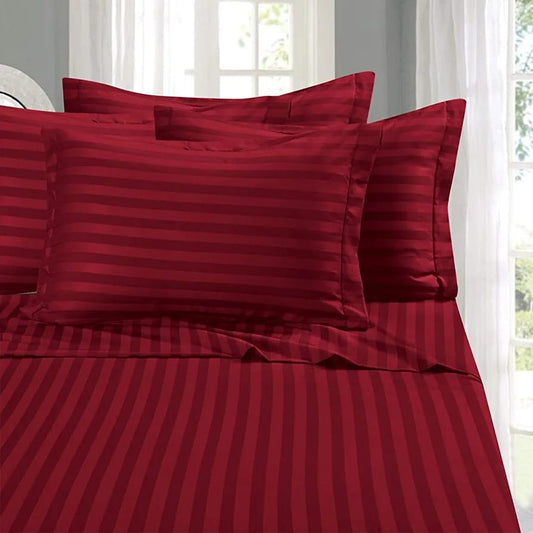Luxury Cotton Stripped Bedsheets | - Elegant Households KE