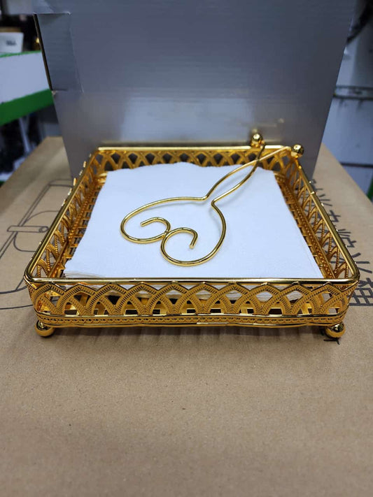Luxury Gold Napkin holder/Serviette holder | - Elegant Households KE