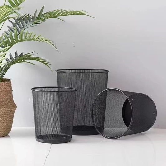 Metallic Mesh Dustbin | - Elegant Households KE