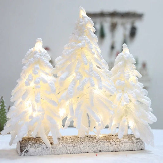Mini pine white flaked Christmas Deco | - Elegant Households KE