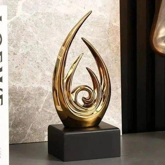 Modern Ceramic Art Statue – Luxury Abstract Decorative Sculpture | - Elegant Households KE