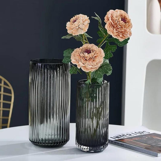 Modern creative dark glass vase | - Elegant Households KE
