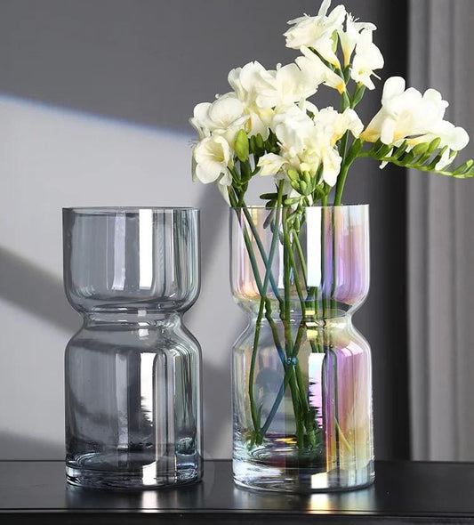 Modern creative dark glass vase | - Elegant Households KE