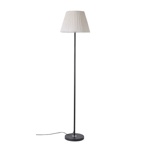 Modern Floor Lamp with Pleated Shade – Warm Ambient Light for Home | - Elegant Households KE