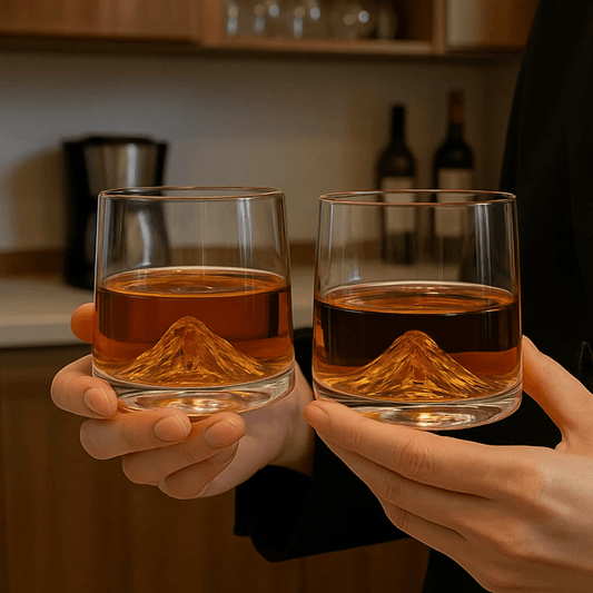Mountain Shape Whiskey Glass Set of 6 – 230ml Creative Modern Premium Whiskey Glass Cups | - Elegant Households KE