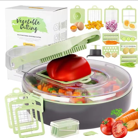 Multi - functional 9pcs Vegetable Chopper/Cutter | - Elegant Households KE