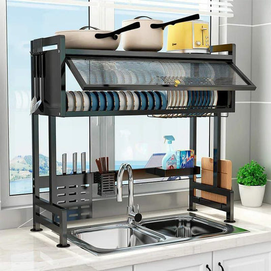 Multi - Purpose Kitchen Storage /Drain Rack | - Elegant Households KE