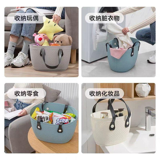 Multipurpose Basket - with straps for shopping/organizer/car - boot/laundry | - Elegant Households KE