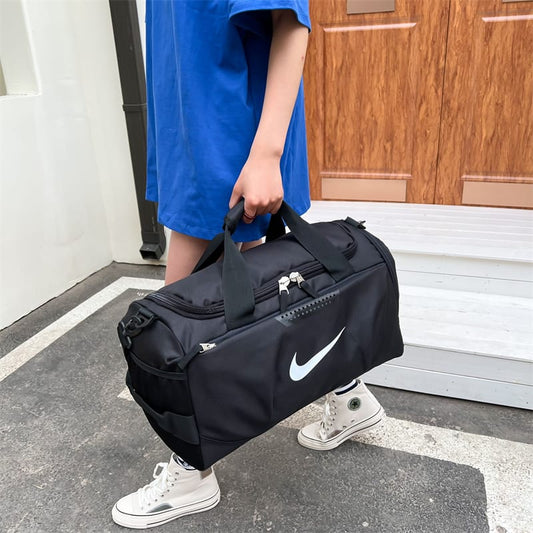 Nike Waterproof Sports & Travel Bag – Large Capacity Unisex Gym Duffle with Shoe Compartment | - Elegant Households KE
