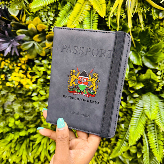 Passport Holder,Passport Cover Imitation Leather Passport Cover with RFID Blocker | - Elegant Households KE