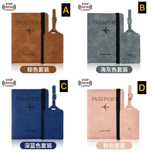 Passport Holder,Passport Cover with RFID Blocker Plus Suitcase Tag | - Elegant Households KE