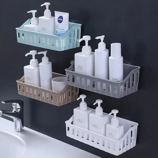 Plastic Wall - mounted Bathroom Organizer | - Elegant Households KE