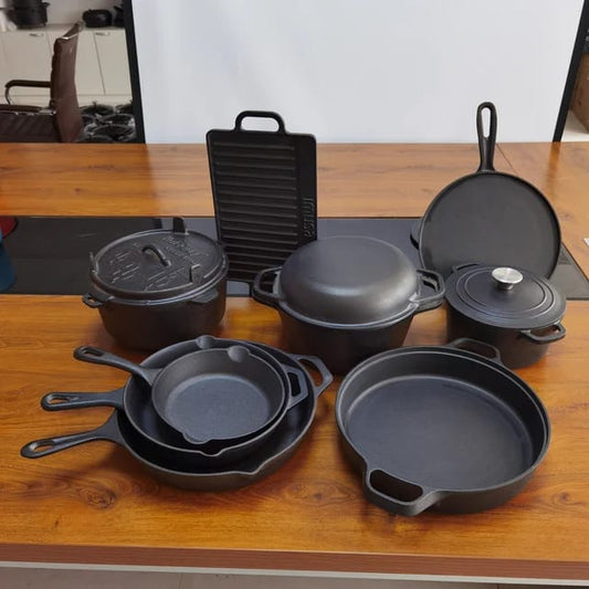 Preseasoned cast - iron set | - Elegant Households KE